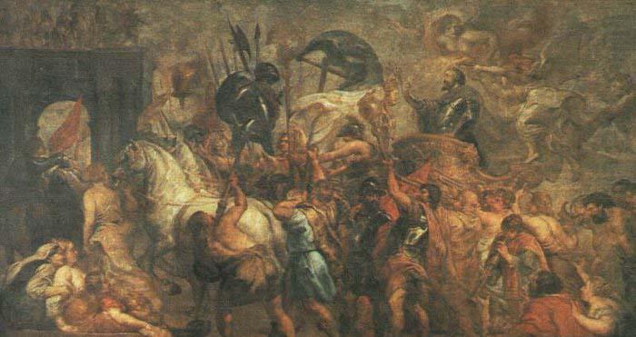 RUBENS, Pieter Pauwel Triumphal Entry of Henry IV into Paris china oil painting image